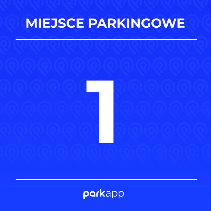 Tablica numeracyjna niebieska bez kodu QR