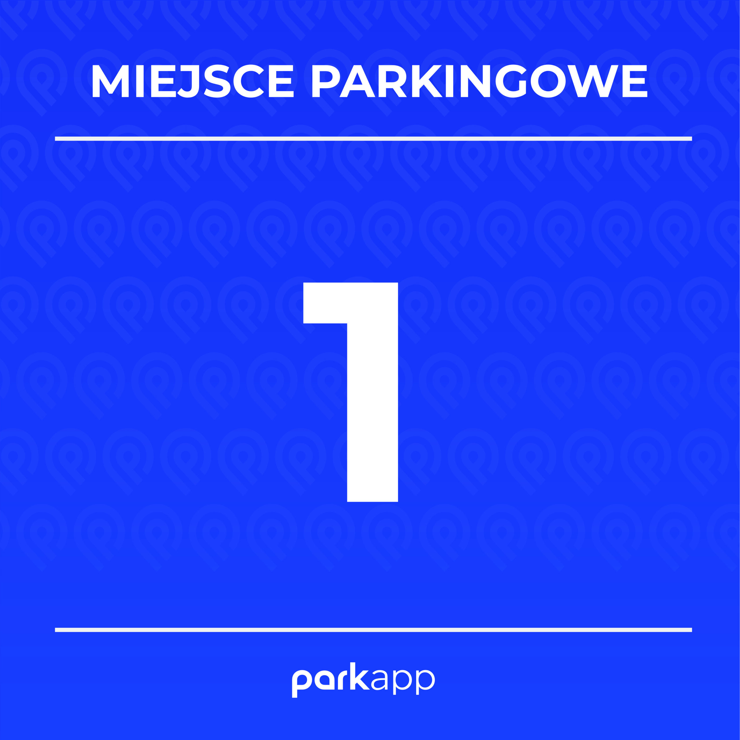 Tablica numeracyjna niebieska